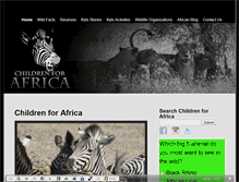 Tablet Screenshot of childrenforafrica.com